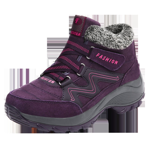 Hiking Shoes For Women Real Leather Non-Slip Outdoor Hiking Boots Trekking Shoes Waterproof Sport Sneakers Camping Sport Shoes - ROUTINE FASHION